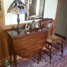 Hitchcock Oval Gate Leg Drop Leaf Turned Post Dining Table!