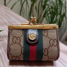 Vintage GUCCI Ophidia GG Logo Coin Purse Wallet w Kiss Closure - RARE! Vintage GUCCI Ophidia GG Logo Coin Purse Wallet w Kiss Closure - RARE!