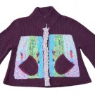 Free People Grandma Goes West Patchwork BOHO Cardigan - Size L!