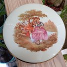 LIMOGES Gold Signed FRAGONARD Courting Couple Design Round LARGE Lidded Dish! LIMOGES Gold Signed FRAGONARD Courting Couple Design Round LARGE Lidded Dish!