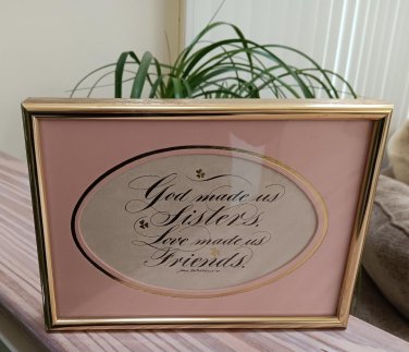 Calligraphy Art John DeCollibus, Jr. - Christian Scripture - Signed, Framed & Matted!
