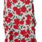 Solange Satin Plus Size Red Roses Lace Trim Romper & Robe Sleepwear Set Size 26/28 - VALENTINE!