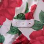 Solange Satin Plus Size Red Roses Lace Trim Romper & Robe Sleepwear Set Size 26/28 - VALENTINE!