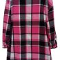 ZOMVA 3X Plus Size Long Flannel Plaid Shacket Jacket Button Down Shirt Coat w Pockets - NWOT!