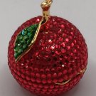 Red Delicious Apple Crystal Embellished Hinged Gift, Ring, Treasure, Trinket Box or Pendant! Red Delicious Apple Crystal Embellished Hinged Gift, Ring, Treasure, Trinket Box or Pendant!