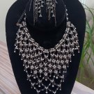 Sorrelli Handcrafted Cascading Waterfall Dangle Crystal Bib Necklace and Earring Set! Sorrelli Handcrafted Cascading Waterfall Dangle Crystal Bib Necklace and Earring Set!