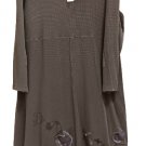 BLUE FISH 1999 Winter HOME DRESS w FOUR SQUARE SKIRT - Sz 2/1 - HAND-PAINTED & Signed!