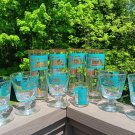 Vintage Libbey Southern Comfort Steamship Glasses - 10 piece - Includes JIGGER Glass!