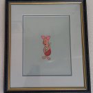 VTG Disney Piglet Hand-painted Animation Celluloid (cel) from Disney's Winnie the Pooh - Framed!