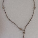 VTG 1990s Brighton Rolo Chain Link Belt w Balinese-inspired silver scrollwork!