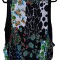 French Sleeveless Top - Vibrant, mixed abstract and floral print pattern - Size XL - NWOT!.