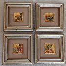 Creazioni Artistiche Italy Miniature Framed Art 23kt Gold Leaf signed, S. Raiano!