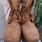 VTG Rocket Dog Thunder Platform Work Utility Combat Boots C95/4212 - Wheat Nubuck - Sz 8.5 - NWOB!