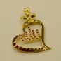 Cute Heart Ruby 18k Gold Filled Allah Pendant! Lowest Price On Ebay