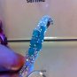 925 Silver Bangle W Mark Colombia Emerald Cubic Zircon
