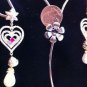 Valentine Ruby and Pearl Dangling Earring! 925 Sterling Silver! 18KGP