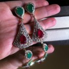 Classic CHIC Christmas Tree Earring! 925 Sterling Silver! 18KGP Yellow Gold EST
