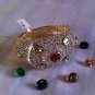Awesome Cocktail MULTI STONE Design BANGLE 18KGP