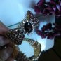 Handmade Exotic Design Large Amethyst Bangle Bracelet 925 Sterling Silver! 18KGP