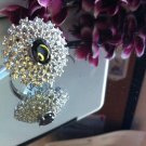 UNIQUE RARE COMBINATION LUXURIOUS NATURAL BLACK ONYX 22KGP