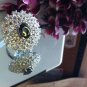 UNIQUE RARE COMBINATION LUXURIOUS NATURAL BLACK ONYX 22KGP