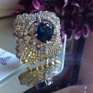 LUXURIOUS NATURAL BLUE Tanzanite Ring 18KGP