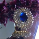 LUXURIOUS NATURAL RAVISHING Tanzanite Ring 18KGP