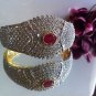 LUXURIOUS NATURAL THAI Ruby Emerald Amethyst And Cubic Zircon 18KGP