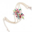 Rich Delicate 18K Rose MULTI ZIRCON STONES SWAROVSKI