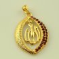 Dazzle Dangle Ruby 18k Gold Filled Allah Islamic Pendant Ramadan Gift