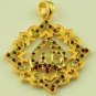 Elegant Ruby & Peridot 18KGF Arab Allah Pendant! Lowest Price On Ebay
