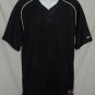 MENS NIKE  BLACK/WHITE  FIT-DRI  ELITE  MESH HENLEY  Medium NWT 2065