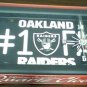 New Oakland Raiders Licence Plate Quartz Clock