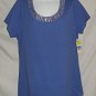 Style&Co. XL New Fresia Blouse Rhinstones around Neckline NWT 2120