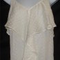 ANDREW CHARLES XS SOFT WHITE RUFFLE TANK TOP 2107