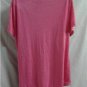 Madison & Berkeley Pink V Neck Top With Lady Screen 1X NWT