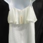ANDREWS CHARLES SOFT WHITE RUFFLE TANK TOP SIZE M    NWT
