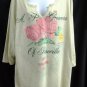 Womens North Crest  Lime V Neck Blouse 3XL NWT