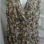 Womens Bobbi Brooks Multi Color Brown/Black Sleeveless Top  1XL (16-18)    NWT
