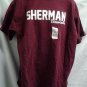 NFHS Maroon Sherman Bearcats Tee Shirt   XL  NWT