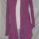 India Boutique  Purple With Silver Glitter Throw-On-Sweater Free Size