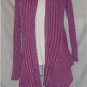 India Boutique  Purple With Silver Glitter Throw-On-Sweater Free Size