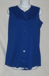 LADIES  TEAMWORK ATHLETIC  ROYAL BLUE SLEEVELESS JERSEY SIZE S  NWT  2102