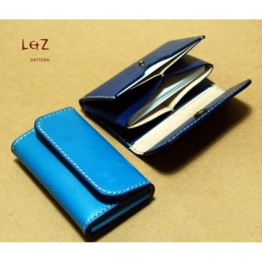 business card purse pattern insant download QQW-21 LZpattern design leathercraft pattern