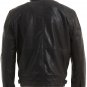 Mens Black Leather Biker Jacket