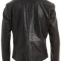 Mens Black Leather Shirt Jacket