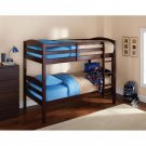 Mainstays Twin over Twin Wood Bunk Bed choose Pine, Walnut, White, or Expresso