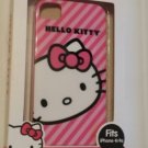 CUTE HELLO KITTY Protective CASE Pink Stripe fits iPhone 4/4s DURABLE HARDSHELL
