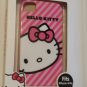 CUTE HELLO KITTY Protective CASE Pink Stripe fits iPhone 4/4s DURABLE HARDSHELL