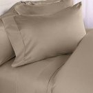 1000TC SOLID TAUPE QUEEN SIZE SHEET SET - 100% EGYPTIAN COTTON